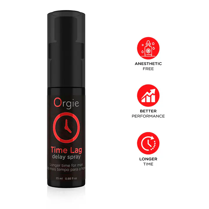 Спрей-пролонгатор Orgie Time Lag Delay Spray, 25 мл, без анестетиків, з пантенолом - Master