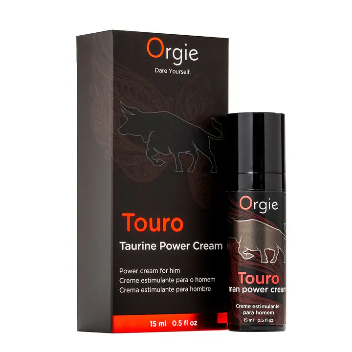 Крем для посилення ерекції Orgie Touro Power Cream, 15 мл, з таурином, гінкго та коренем женьшеню - Master