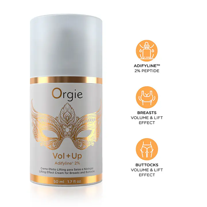 Крем з ефектом ліфтингу для грудей та сідниць Orgie – Vol + Up (50 мл), пептид Adifyline™ - Master
