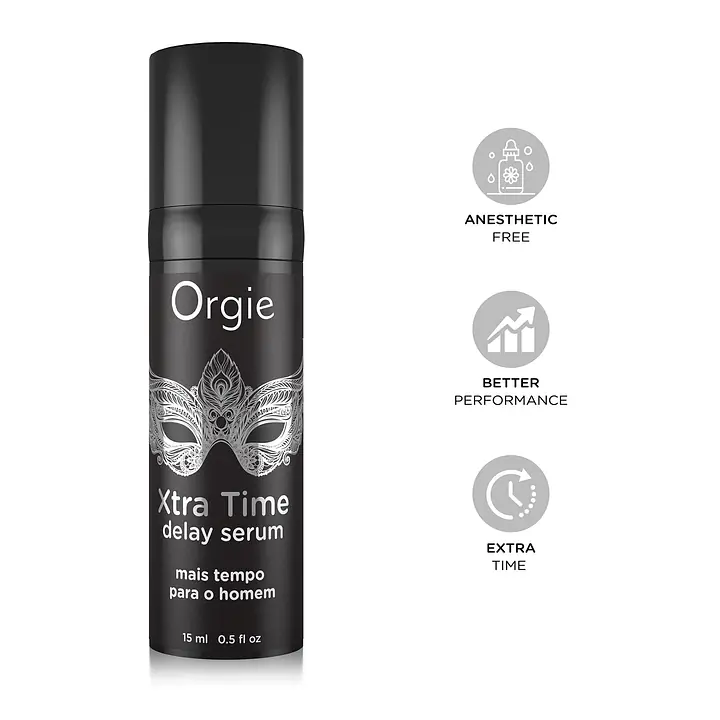 Сироватка-пролонгатор Orgie Xtra Time Delay Serum, 15 мл, без анестетиків, на силіконовій основі - Master