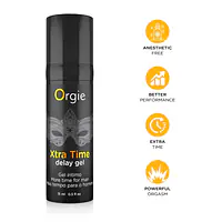 Гель-пролонгатор Orgie Xtra Time Delay Gel, 15 мл, на водній основі, без анестетиків - Master