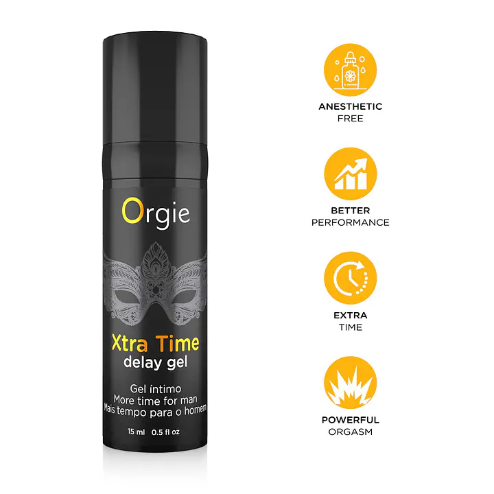 Гель-пролонгатор Orgie Xtra Time Delay Gel, 15 мл, на водній основі, без анестетиків - Master