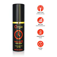 Спрей-пролонгатор Orgie Time Lag 2 Delay Spray, 10 мл, без анестетиків, з екстрактом даміани - Master