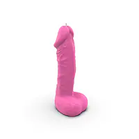 Свічка у вигляді члена Pure Bliss MINI Pink 15 см - Master