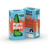 Свічка у вигляді члена Pure Bliss MINI Green 15 см - Master