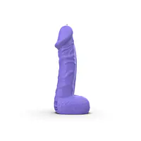 Свічка у вигляді члена Pure Bliss MINI Violet 15 см - Master