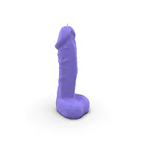 Свічка у вигляді члена Pure Bliss MINI Violet 15 см - Master