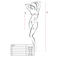 Бодістокінг Passion BS027 red, сукня-сітка на бретелях, дуже відверта - Master