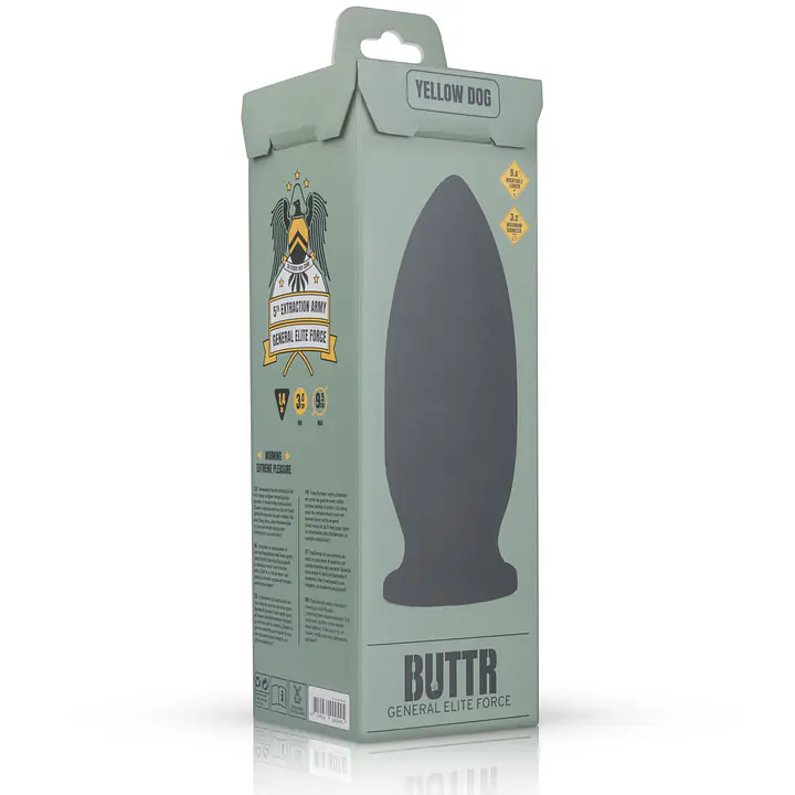 Анальна пробка BUTTR - Yellow Dog Butt Plug - Master