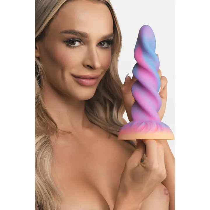 Фентезійний фалоімітатор Creature Cocks Glow-in-the-Dark Unicorn Dildo - Master