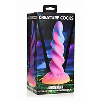 Фентезійний фалоімітатор Creature Cocks Glow-in-the-Dark Unicorn Dildo - Master