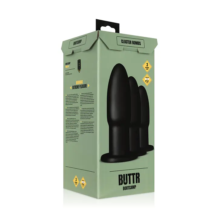 Набір анальних пробок BUTTR - Cluster Bombs Anal Training Set - Master