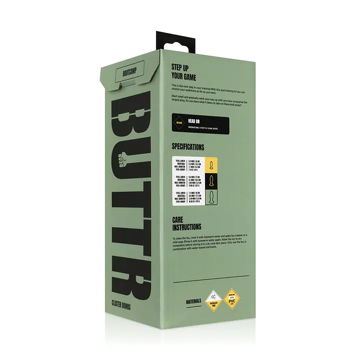 Набір анальних пробок BUTTR - Cluster Bombs Anal Training Set - Master