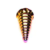 Фентезійний фалоімітатор Creature Cocks Twilight Rainbow Glass Dildo - Master