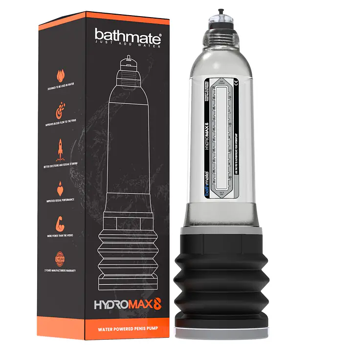 Гідропомпа Bathmate Hydromax 8 Clear, для члена довжиною від 15 до 20 см, діаметр до 5,5 см - Master