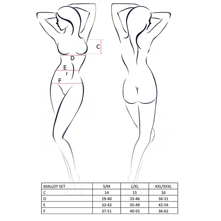Костюм зайчика Passion MALLOY SET L/XL, трусики, топік і вушка - Master