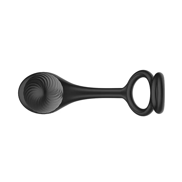 Анальна вібропробка Nexus Tornado Cock and Ball Ring - Master
