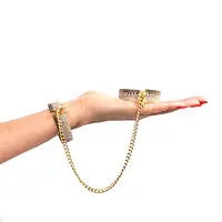 Лакшері наручники-браслети з кристалами Rianne S: Diamond Cuffs, подарункове паковання - Master