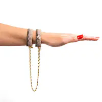 Лакшері наручники-браслети з кристалами Rianne S: Diamond Cuffs, подарункове паковання - Master