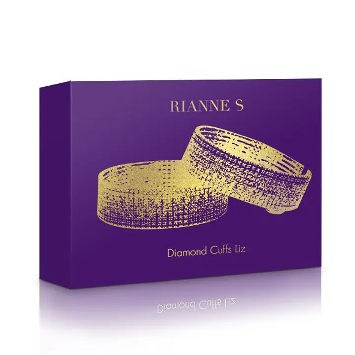 Лакшері наручники-браслети з кристалами Rianne S: Diamond Cuffs, подарункове паковання - Master