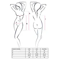 Розпродаж!!! Сорочка приталена з чашечками WILMA CHEMISE white L/XL - Passion, трусики - Master