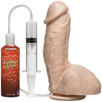 Фалоімітатор, що кінчає Doc Johnson The Amazing Squirting Realistic Cock, ПВХ, діаметр 5,1см - Master