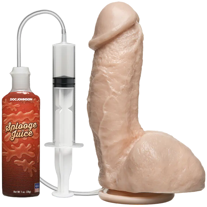 Фалоімітатор, що кінчає Doc Johnson The Amazing Squirting Realistic Cock, ПВХ, діаметр 5,1см - Master