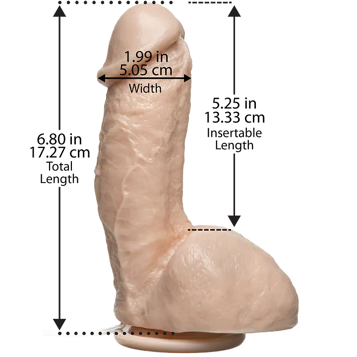 Фалоімітатор, що кінчає Doc Johnson The Amazing Squirting Realistic Cock, ПВХ, діаметр 5,1см - Master