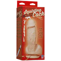 Фалоімітатор, що кінчає Doc Johnson The Amazing Squirting Realistic Cock, ПВХ, діаметр 5,1см - Master