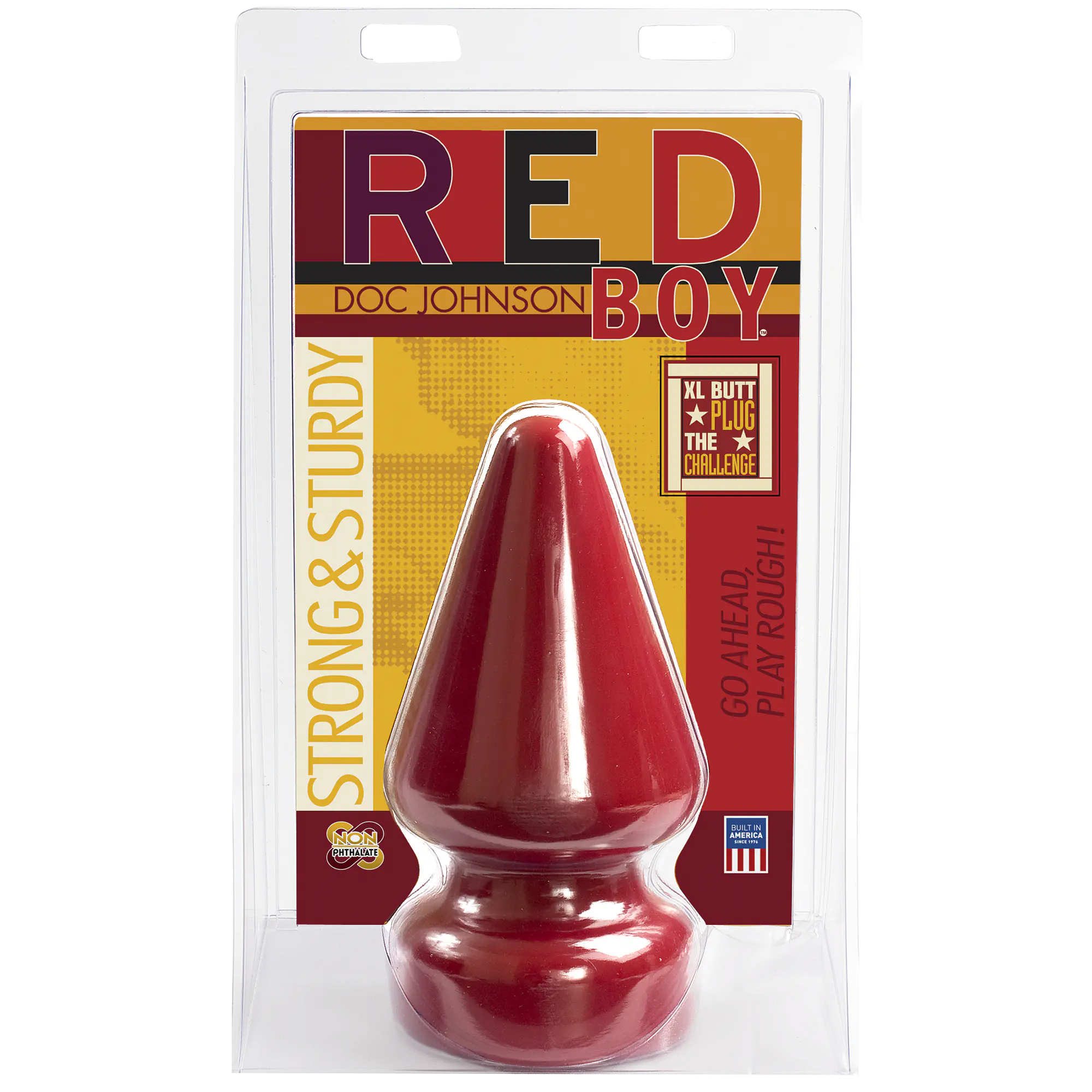 Анальна пробка Doc Johnson Red Boy - XL Butt Plug The Challenge, діаметр 12 см - Master