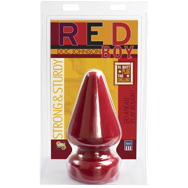 Анальна пробка Doc Johnson Red Boy - XL Butt Plug The Challenge, діаметр 12 см - Master
