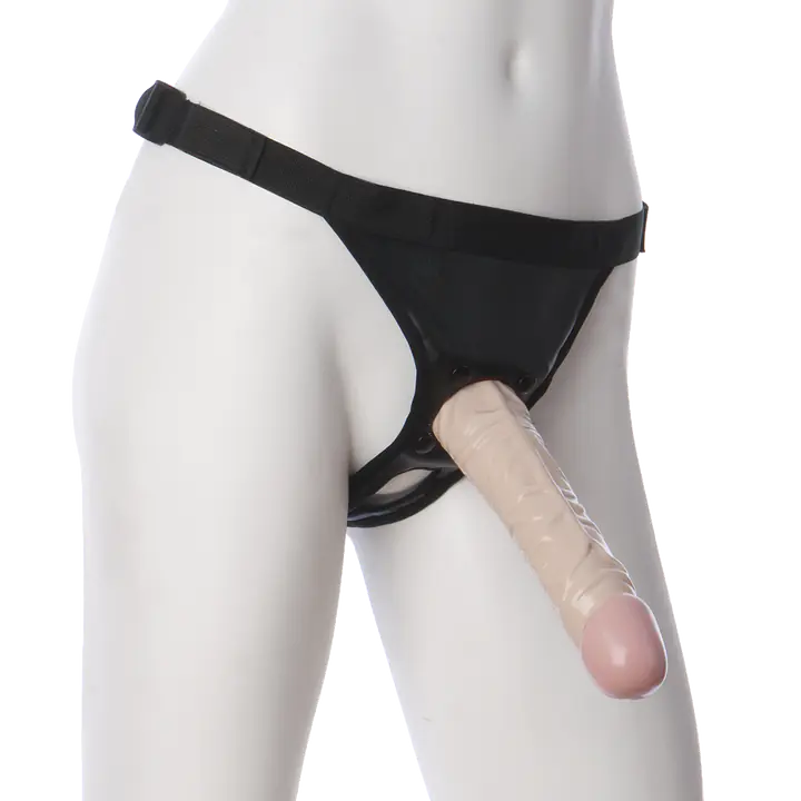 Трусики зі страпоном Doc Johnson Vac-U-Lock 8 Inch Classic Dong Ultra Harness, ПВХ, діаметр 3,8см - Master