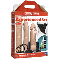 Набір для страпона Doc Johnson Vac-U-Lock Dual Density Experienced Set, діаметр 2×7см, 7,7см - Master