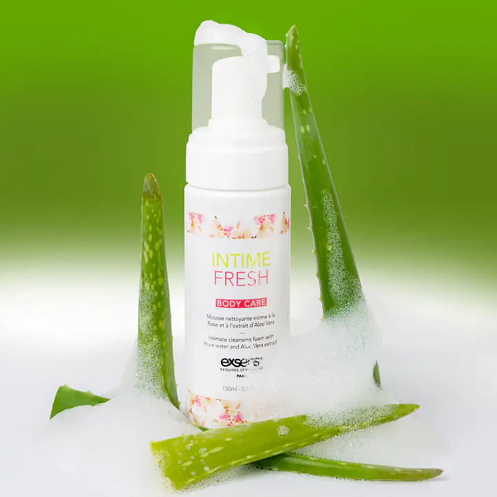 Піна для інтимної гігієни EXSENS Intime Fresh 150 мл, екстракт троянди і алое вера, натуральна - Master