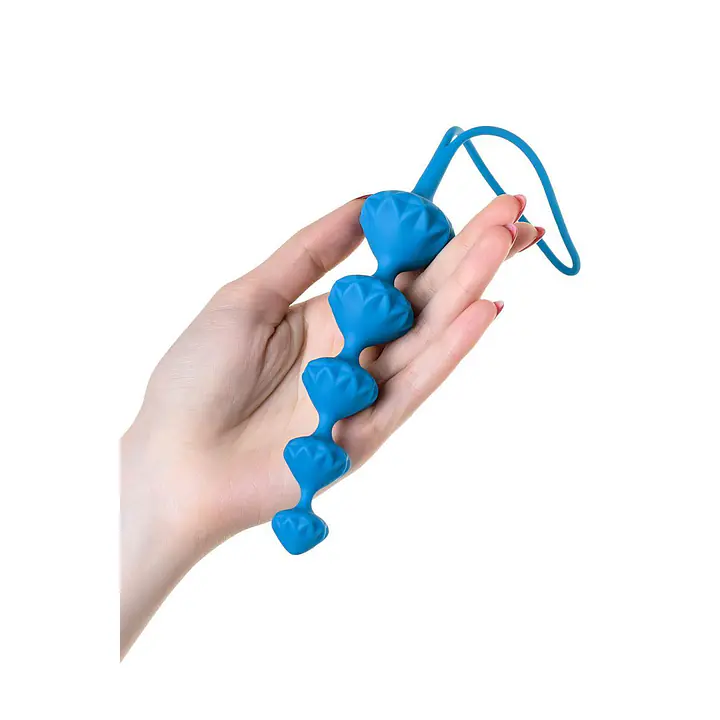 Набір анальних бус Satisfyer Beads Colored, силікон , макс. діаметр 3,3 см і 3,5 см - Master