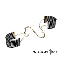Наручники Bijoux Indiscrets Desir Metallique Handcuffs - Black, металеві, стильні браслети - Master