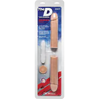 Фалоімітатор подвійний Doc Johnson The D - Double D - 16 Inch - ULTRASKYN, діаметр 4,4 см, Vack-U-Lo - Master