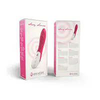 Потужний вібратор Mystim Sassy Simon Pink з двома моторами і стимулювальним рельєфом - Master