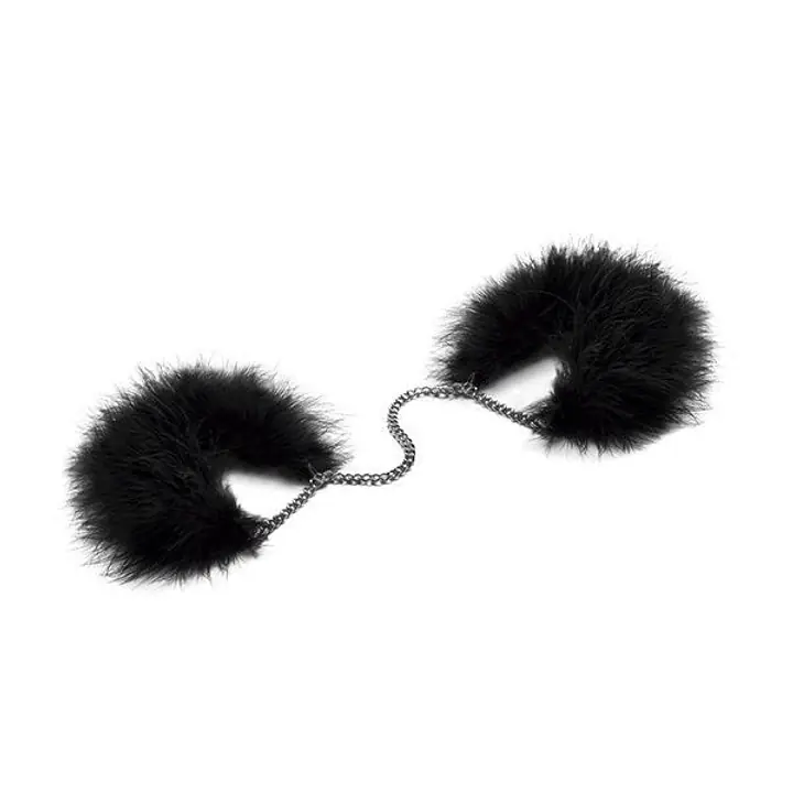 Пухнасті наручники Bijoux Indiscrets Za za zu - feahter handcuffs, пір'яні, подарункова упаковка - Master