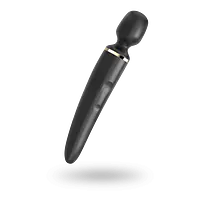 Вібромасажер Satisfyer Wand-er Woman (Black/Gold), водонепроникний, потужний, розмір XXL - Master