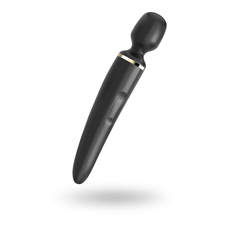Вібромасажер Satisfyer Wand-er Woman (Black/Gold), водонепроникний, потужний, розмір XXL - Master