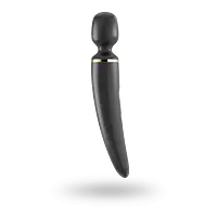Вібромасажер Satisfyer Wand-er Woman (Black/Gold), водонепроникний, потужний, розмір XXL - Master