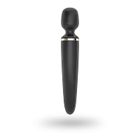 Вібромасажер Satisfyer Wand-er Woman (Black/Gold), водонепроникний, потужний, розмір XXL - Master