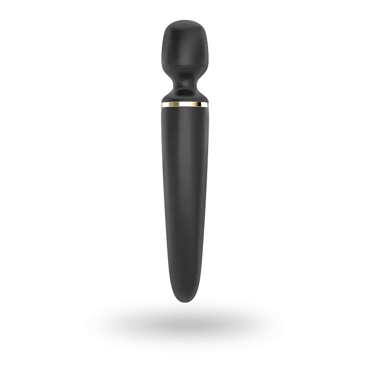 Вібромасажер Satisfyer Wand-er Woman (Black/Gold), водонепроникний, потужний, розмір XXL - Master