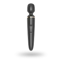 Вібромасажер Satisfyer Wand-er Woman (Black/Gold), водонепроникний, потужний, розмір XXL - Master