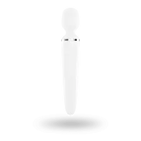 Вібромасажер Satisfyer Wand-er Woman (White/Chrome), водонепроникний, потужний, розмір XXL - Master