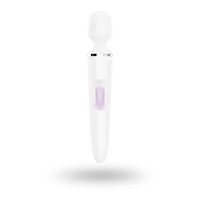 Вібромасажер Satisfyer Wand-er Woman (White/Chrome), водонепроникний, потужний, розмір XXL - Master