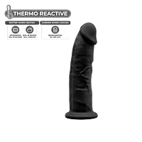 Фалоімітатор SilexD Robby Black (MODEL 2 size 6in), двошаровий, силікон + Silexpan, діаметр 3,5см - Master