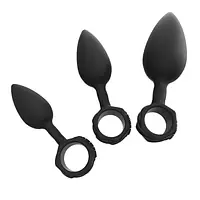 Набір анальних пробок Bathmate Anal Training Plugs, діаметр 2,5 см - 3,1см - 3,8см - Master