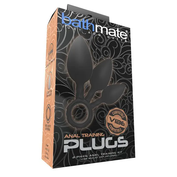 Набір анальних пробок Bathmate Anal Training Plugs, діаметр 2,5 см - 3,1см - 3,8см - Master